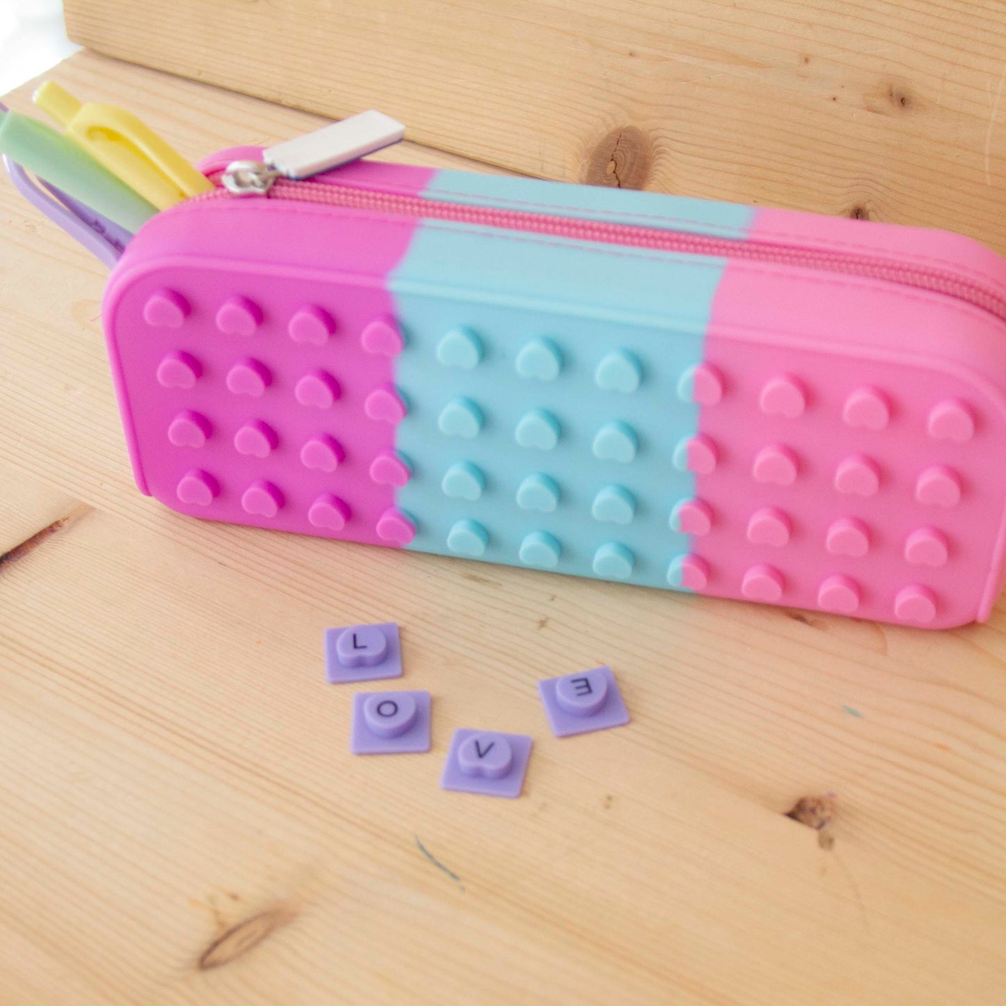 Estojo Silicone Love Rosa