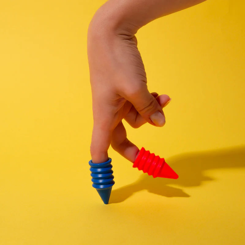 kit 6 Lápis de cera FINGERS CRAYON