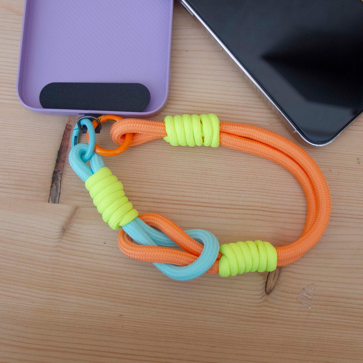 Fita Nós para Smartphone Laranja Néon