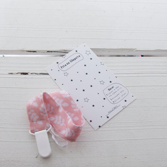 Fita de Chupeta Pink Flowers