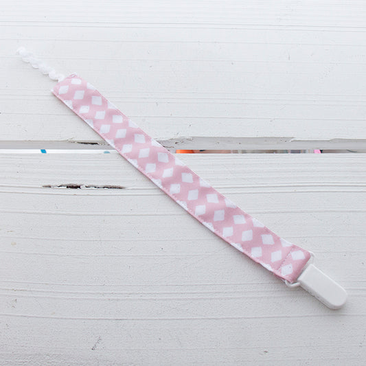 Fita de Chupeta Pink White