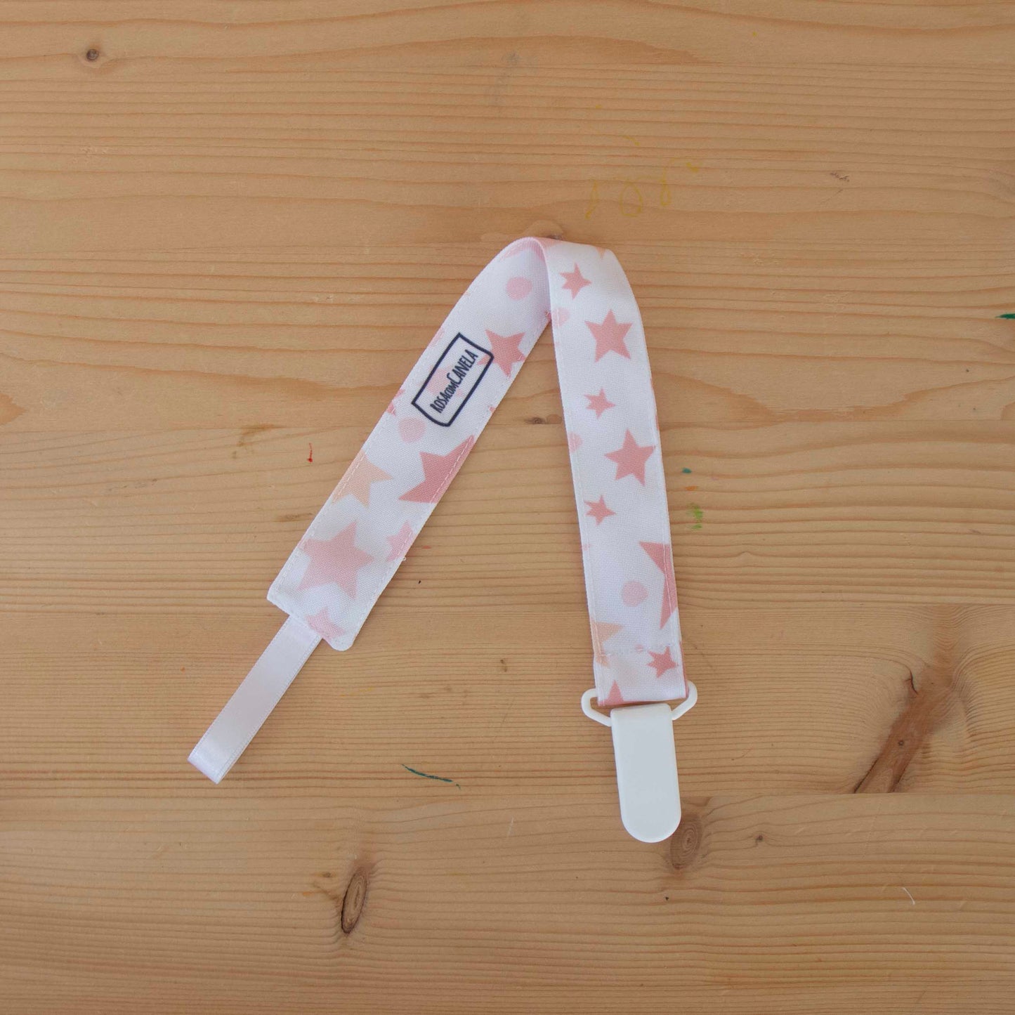 Fita de Chupeta Stars Pink