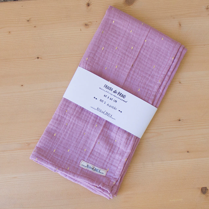 Fralda de Pano 60 x 60 cm Pink gold