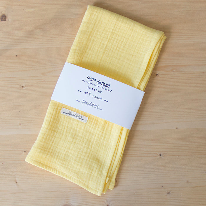 Fralda de Pano 60 x 60 cm Yellow