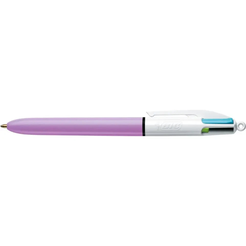 Caneta 4 Cores Bic Fun Rosa