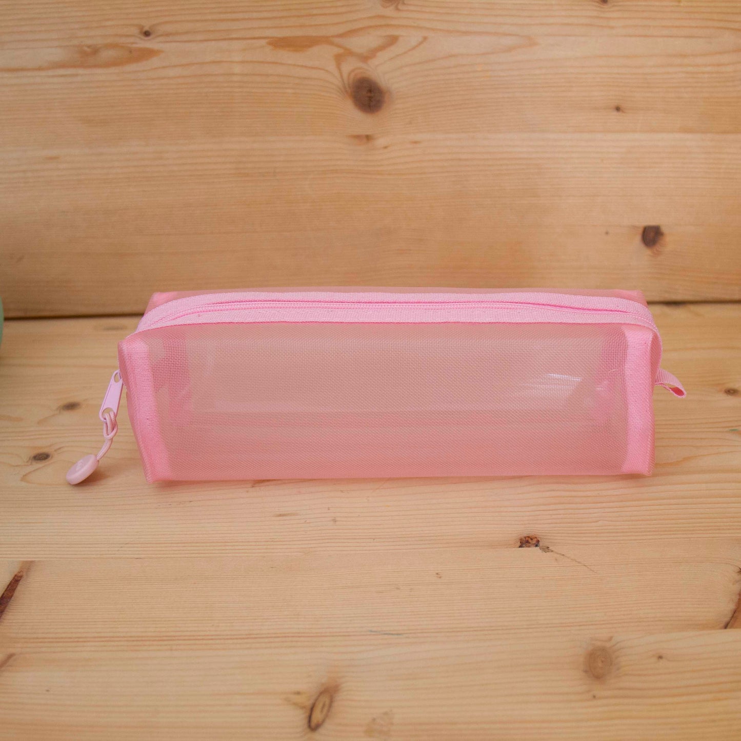 Estojo Rede Pastel Rosa