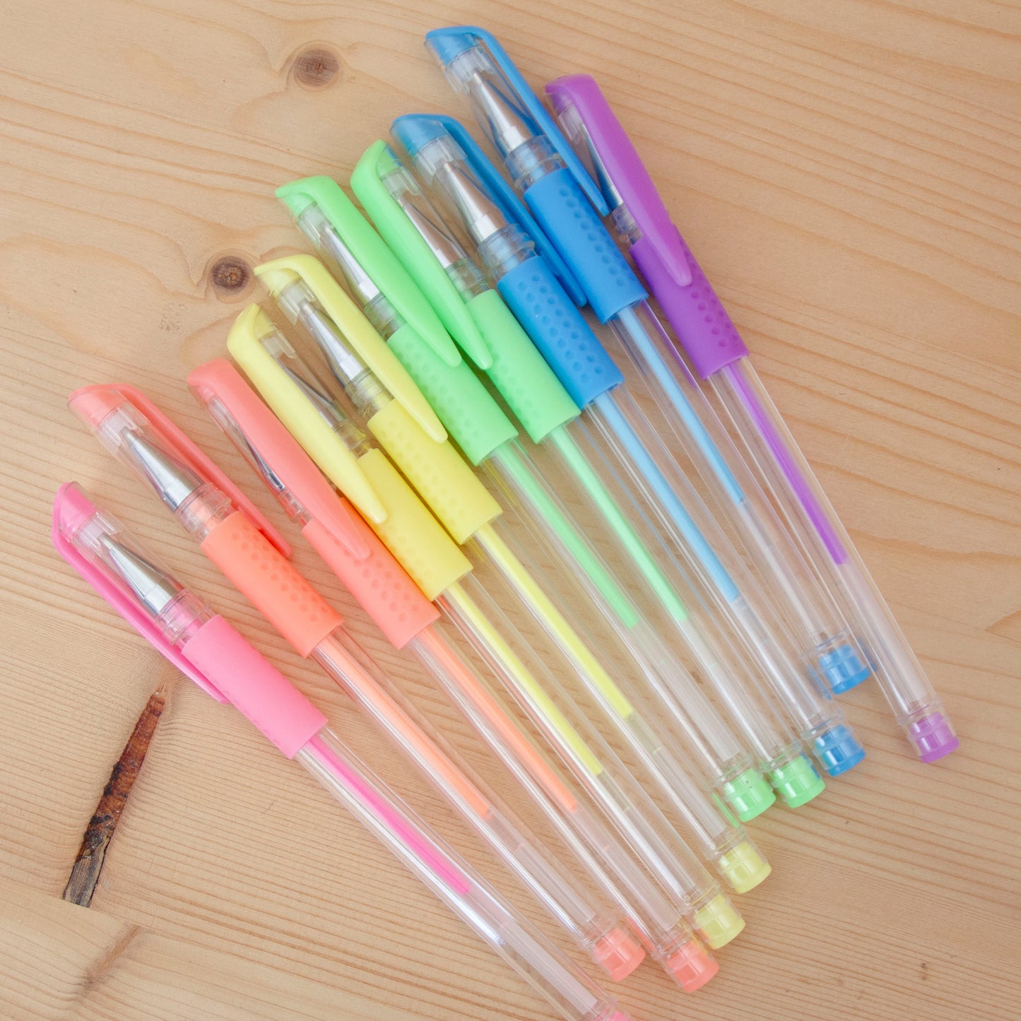 Kit 10 Canetas Gel Neon
