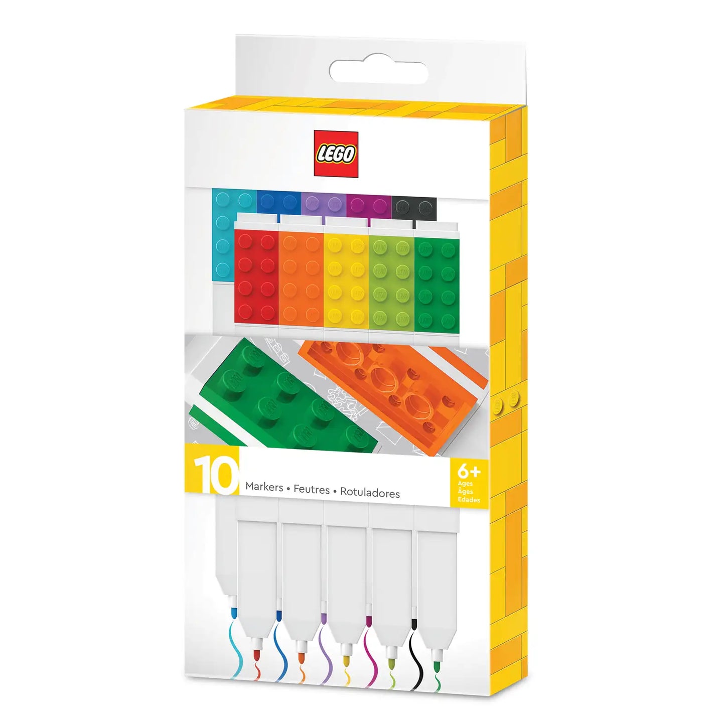 Kit 10 Marcadores LEGO