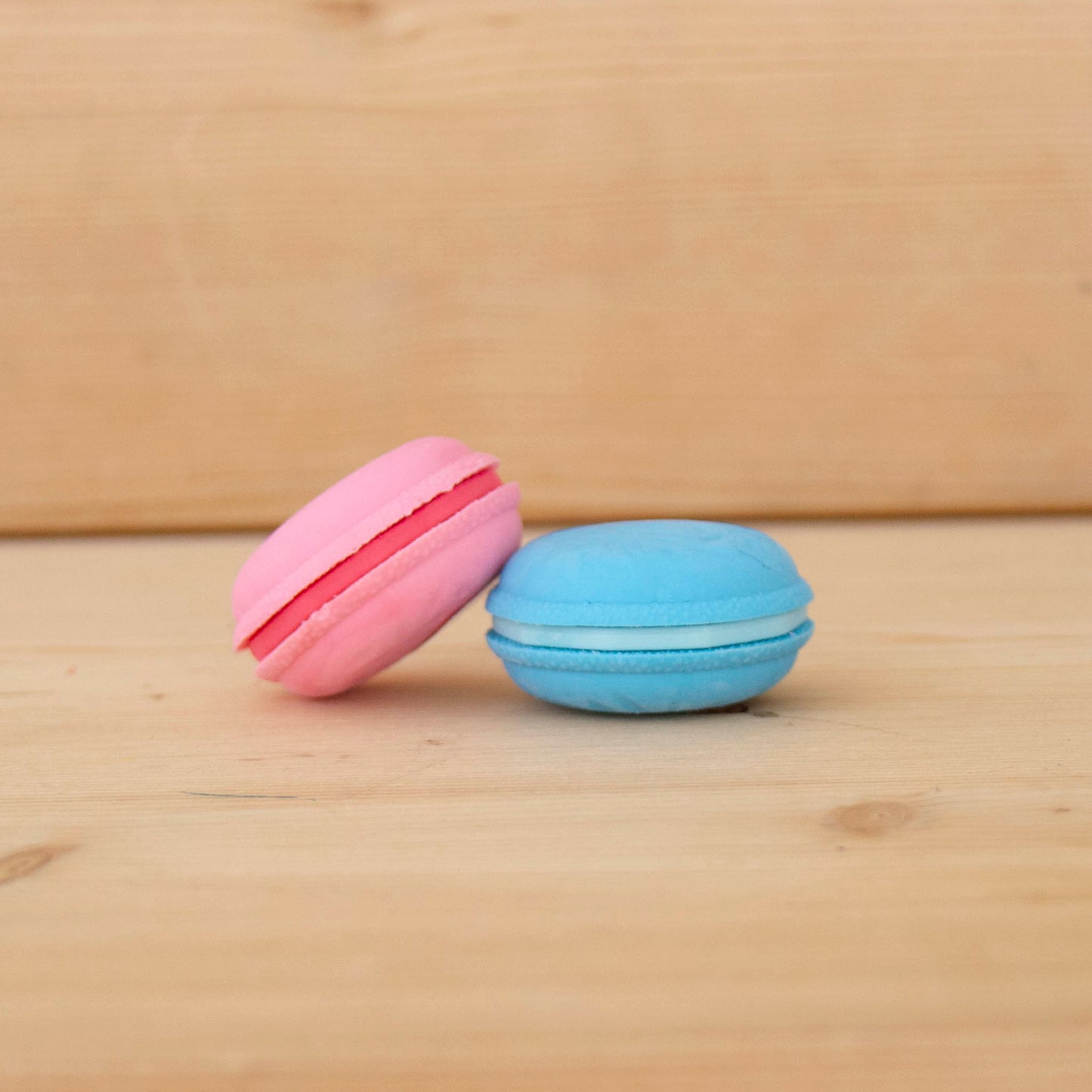 Kit 2 Borrachas Macarrons Rosa Azul