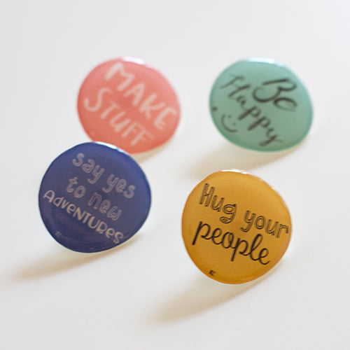 Kit 4 Pins Frases