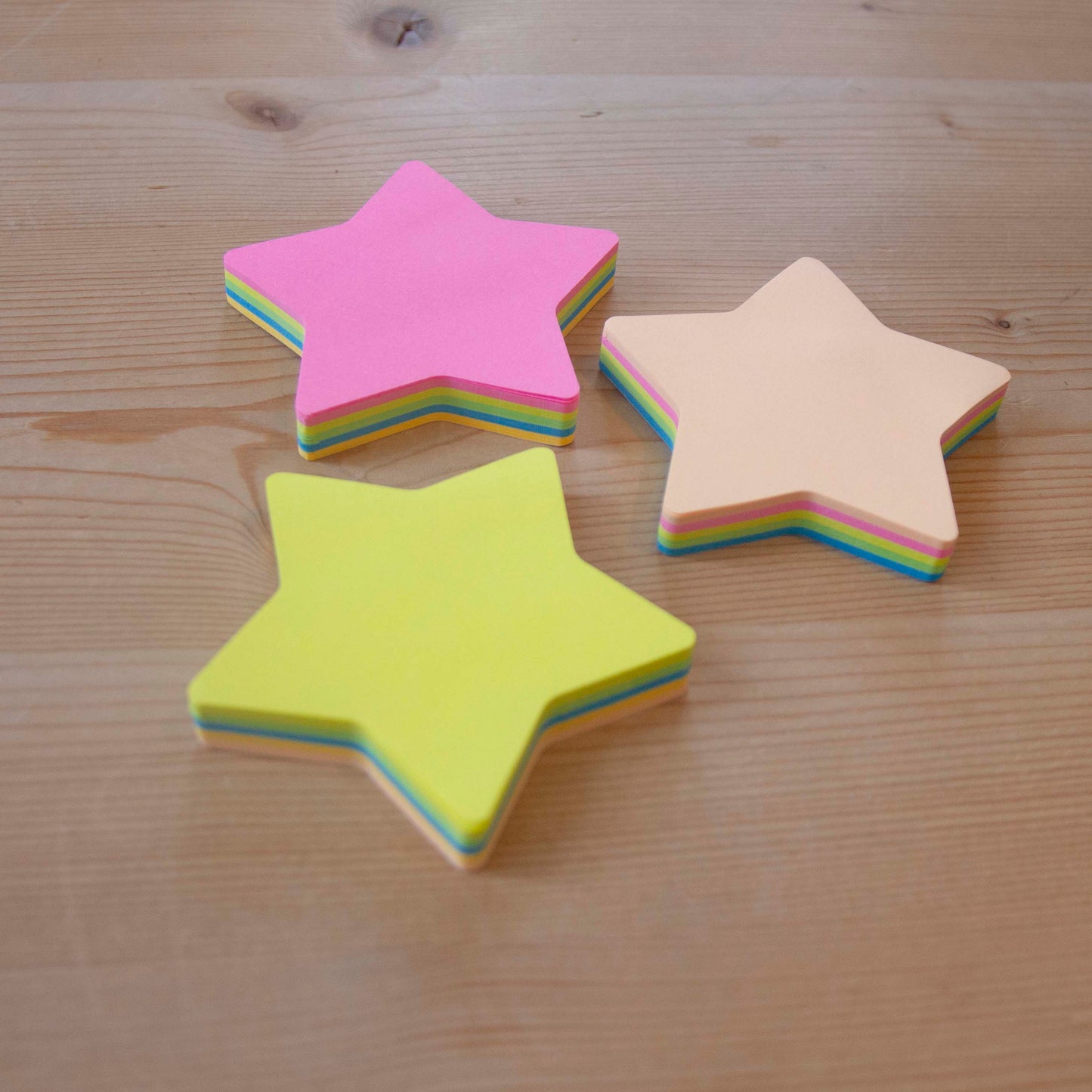 Kit 3 Sticky Notes Neon Estrela