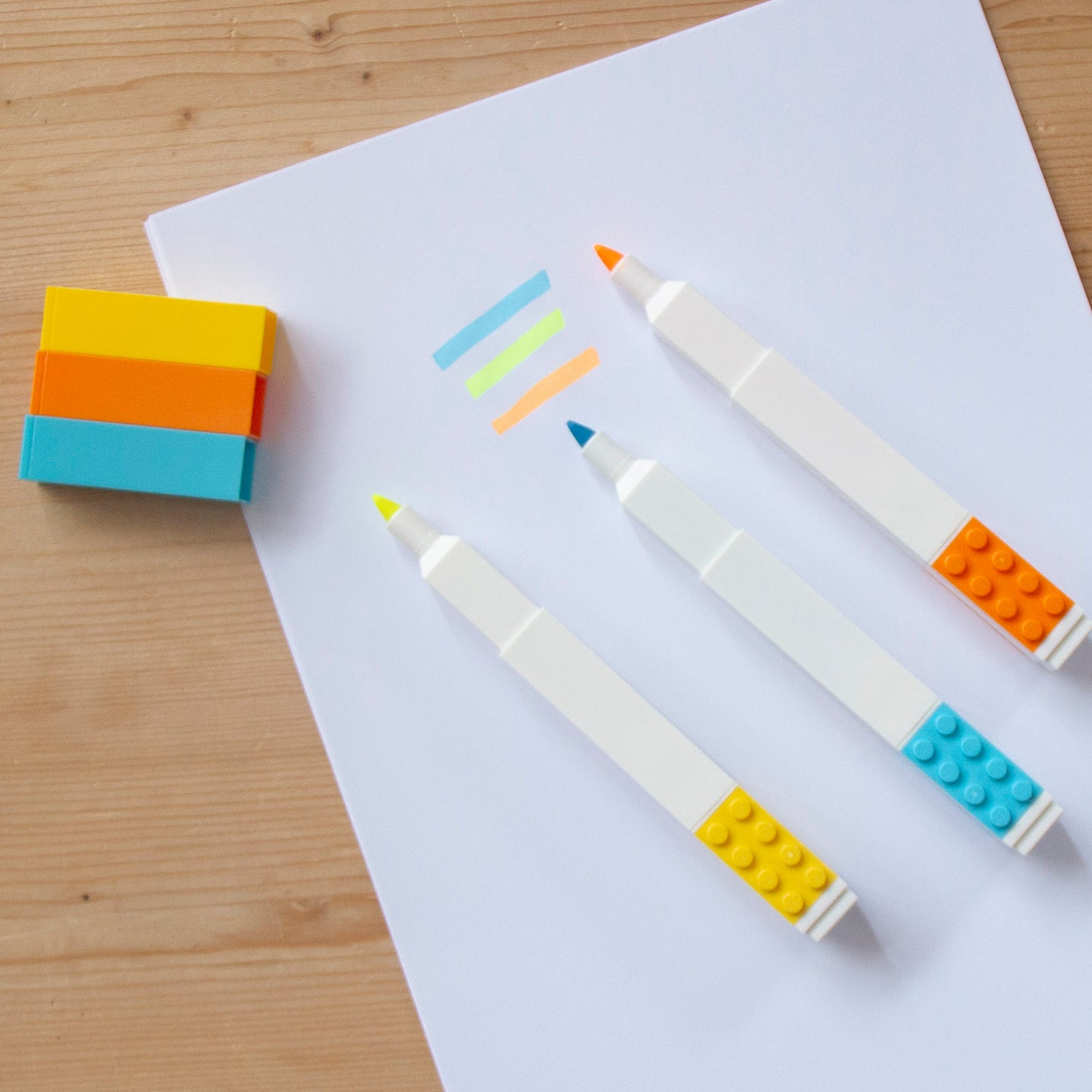 Kit 3 Marcadores Sublinhadores LEGO
