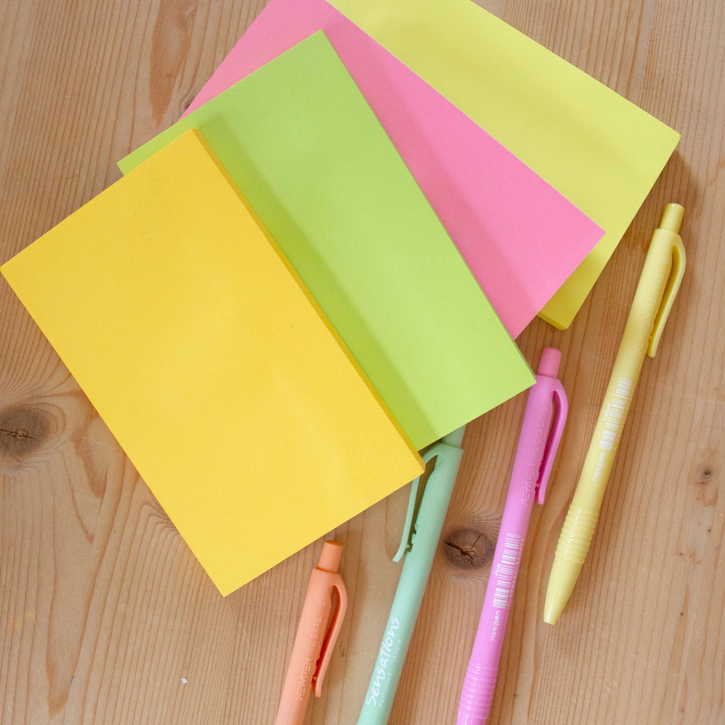 Kit 4 Blocos Sticky Notes 100 folhas (76x127mm)