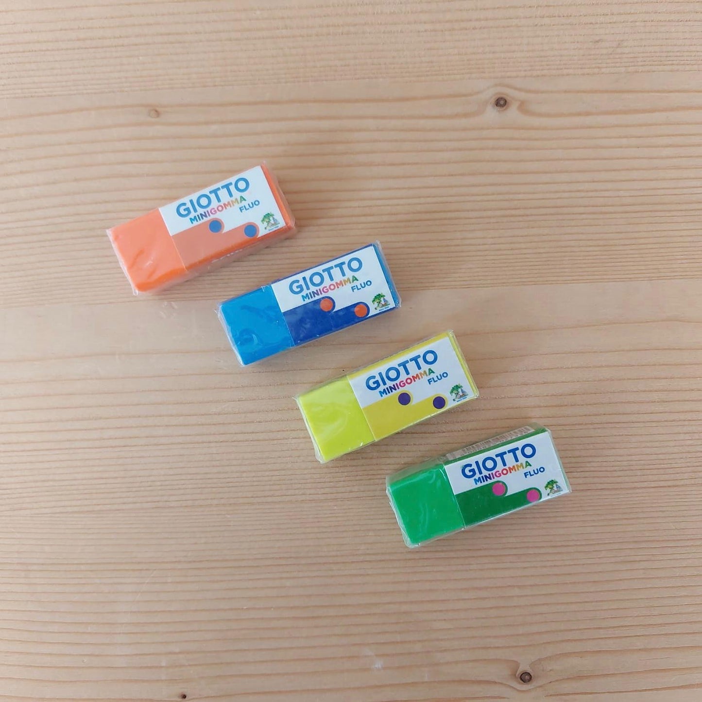 Borracha Mini Giotto Fluo Azul