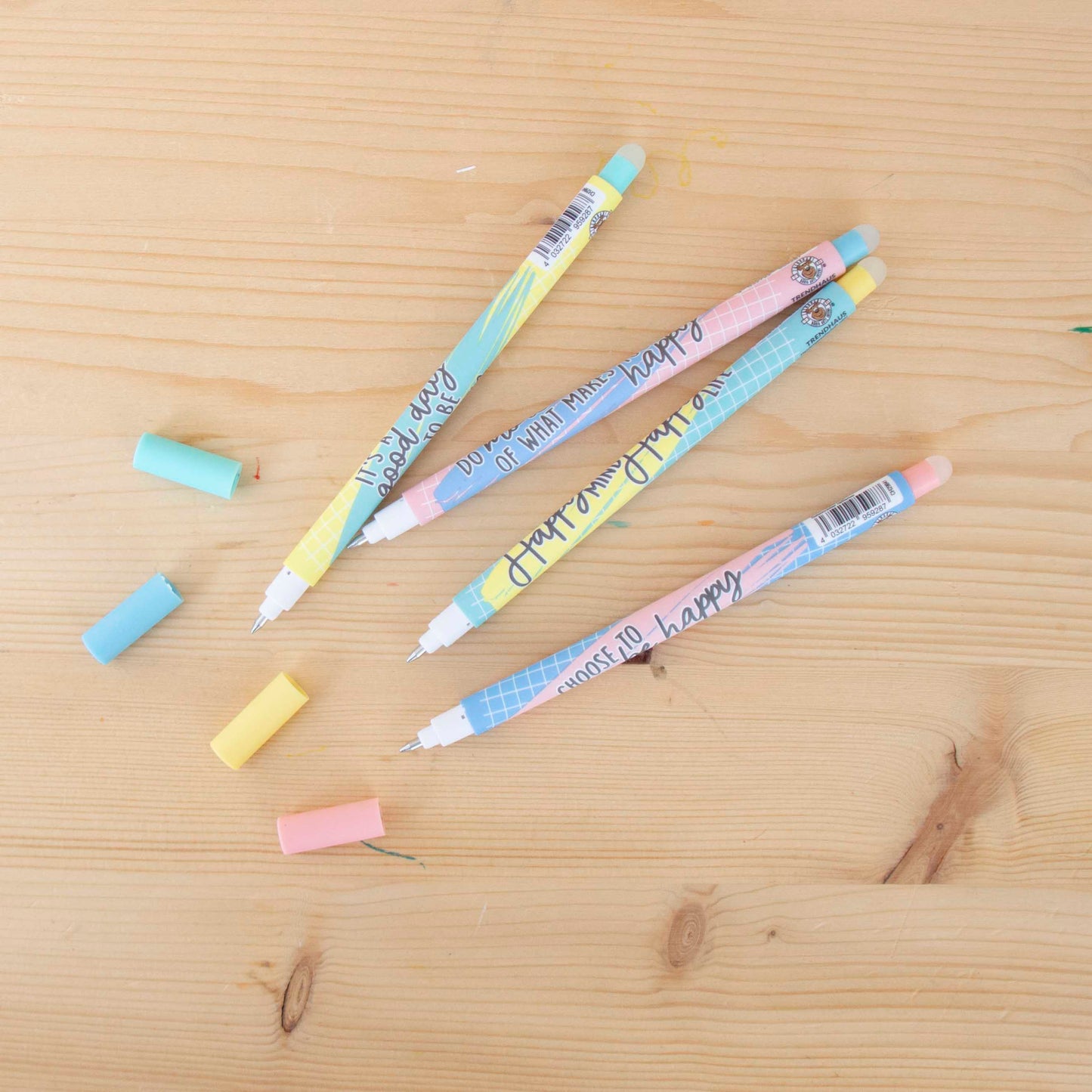 Kit 4 Canetas Apagáveis Candy