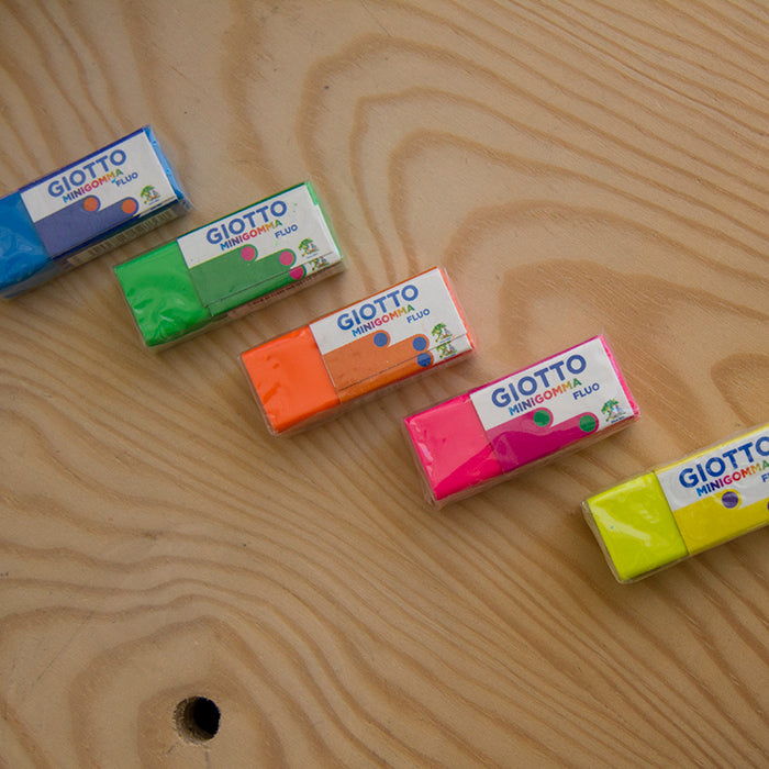 Borracha Mini Giotto Fluo Laranja