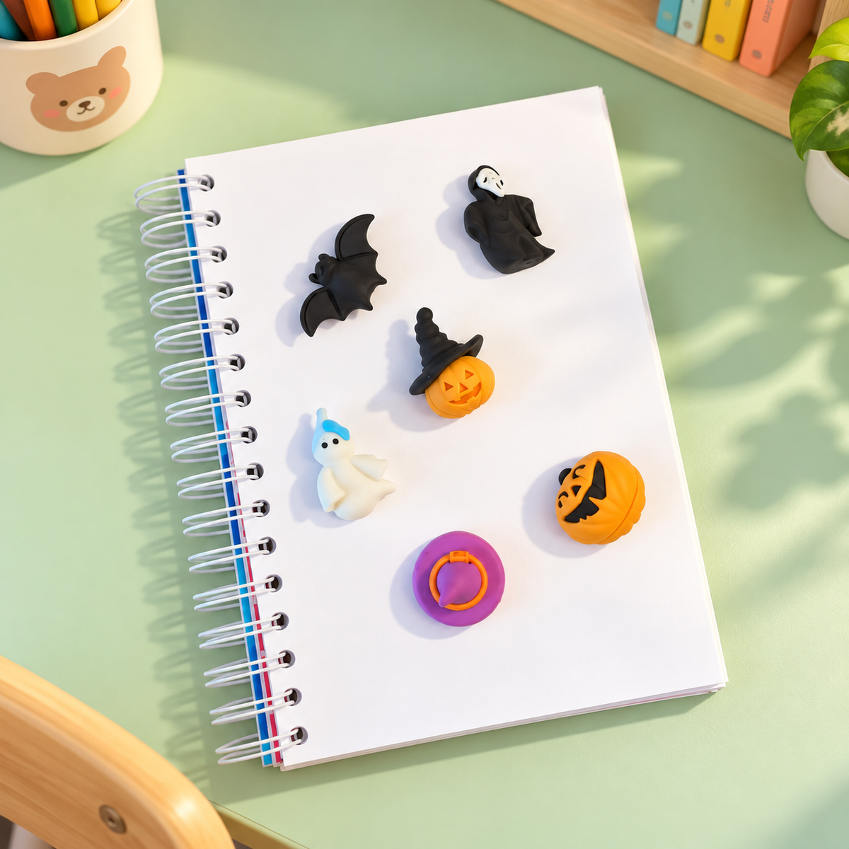 Kit 6 Mini Borrachas HALLOWEEN