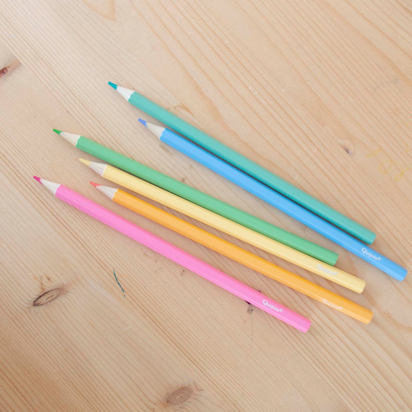 Kit 6 Lápis de cor Pastel