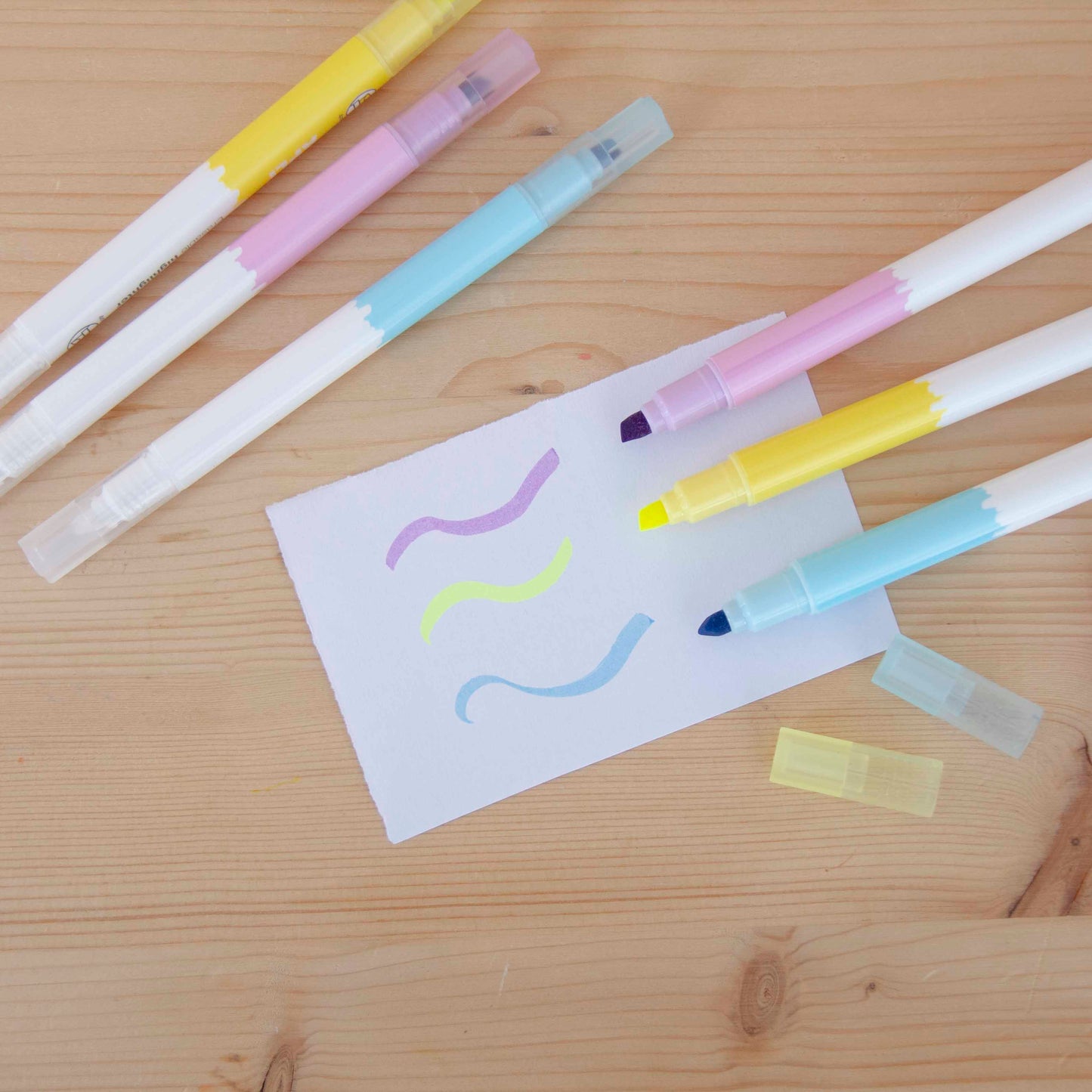 Kit 6 Sublinhadores Apagáveis Candy (3 cores)