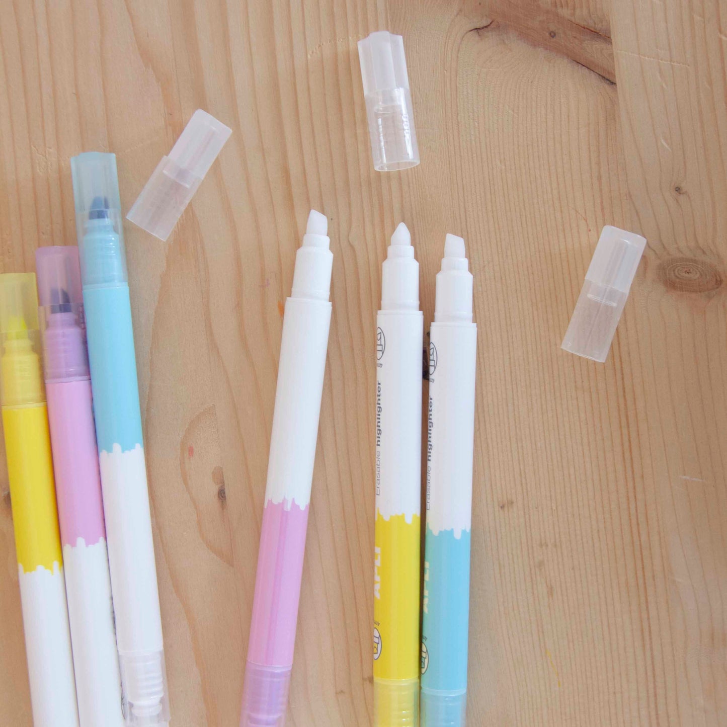 Kit 6 Marcadores Apagáveis Candy (3 cores)