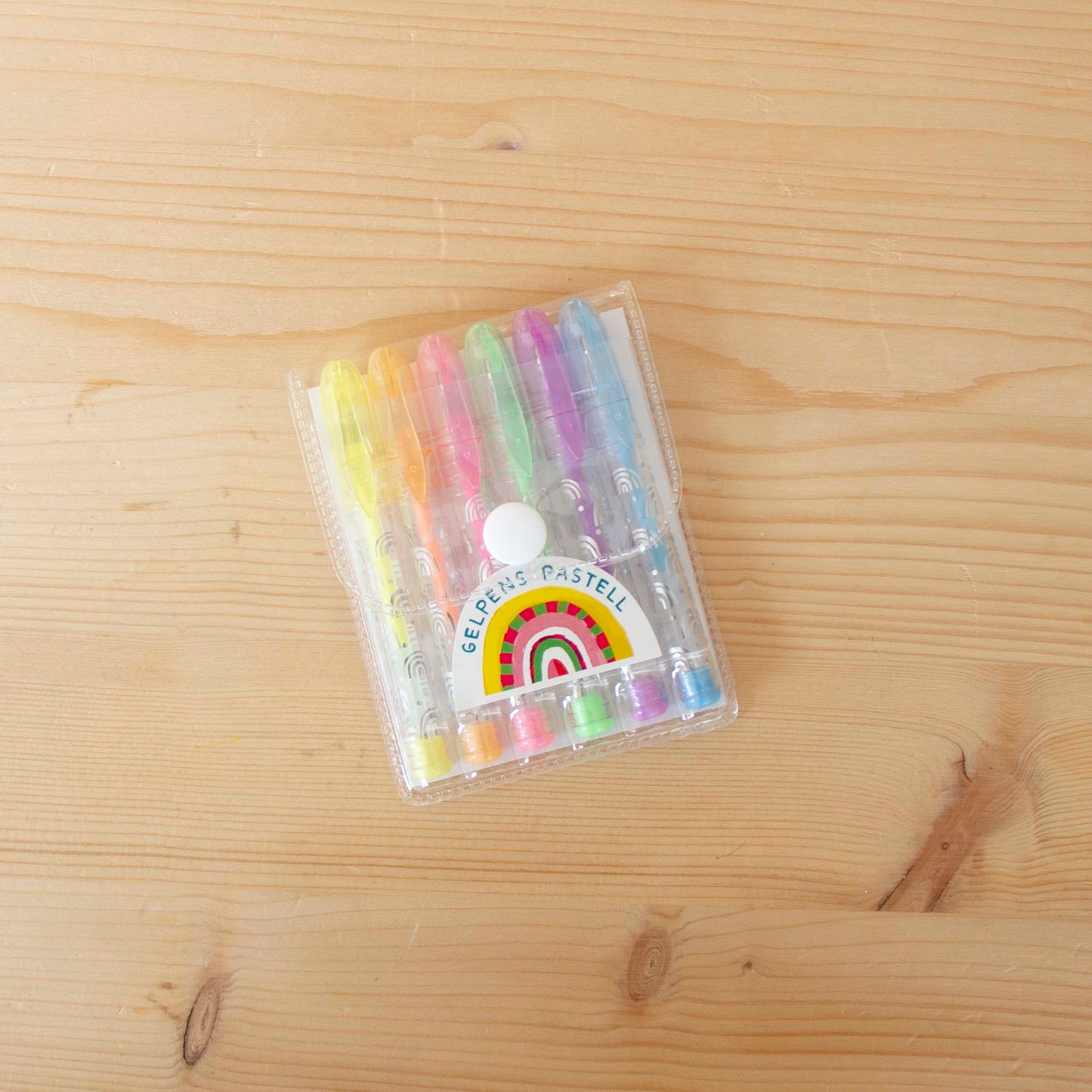 Kit 6 Mini Canetas Gel Pastel