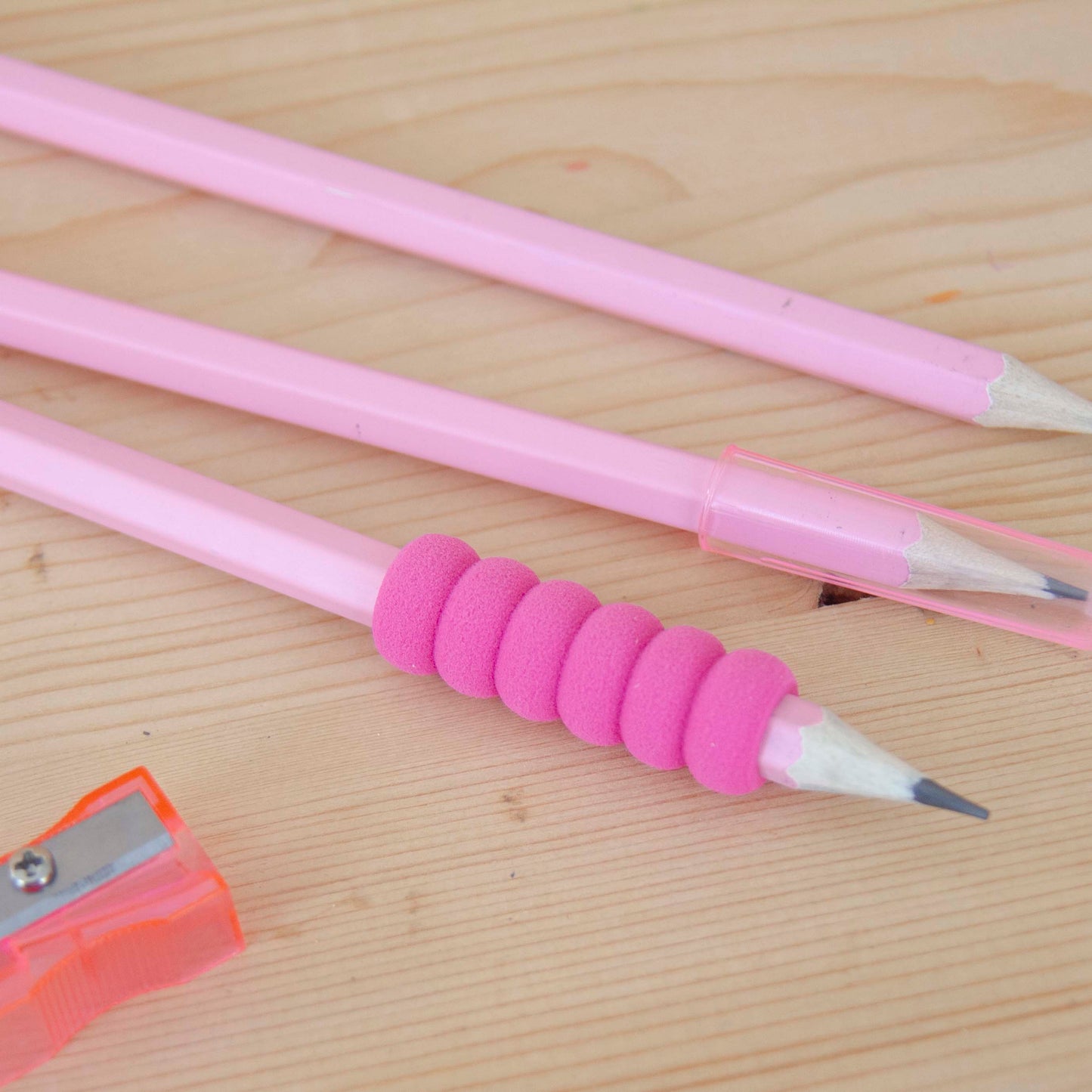 Kit Escrita 3 Lápis Rosa
