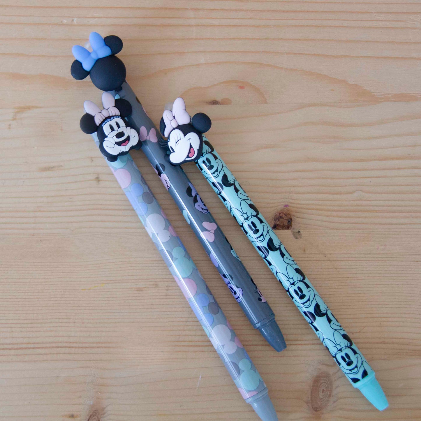 Kit 3 Canetas Apagáveis Minnie Green