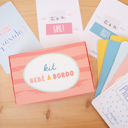 Kit 30 Milestones Grávida Bebé a bordo!
