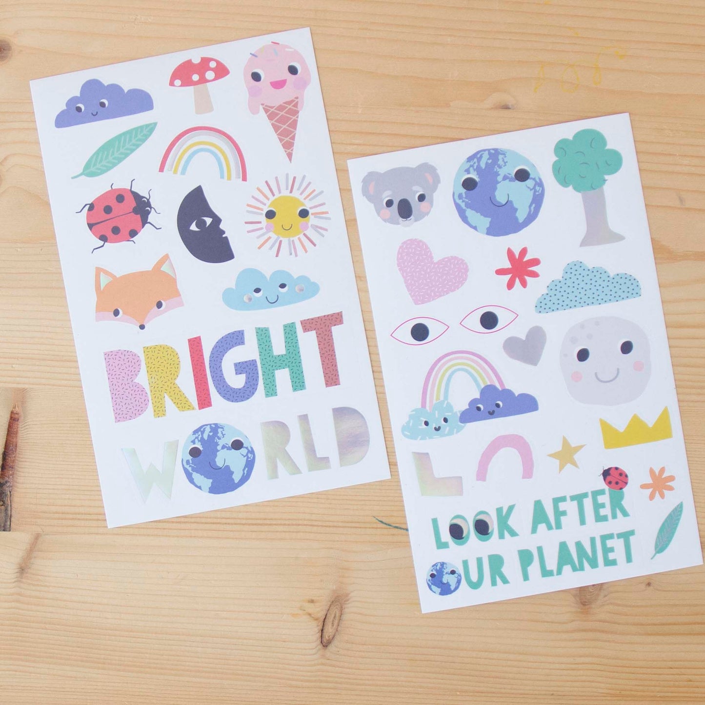 Stickers A6 Sun Vibes (4 folhas)