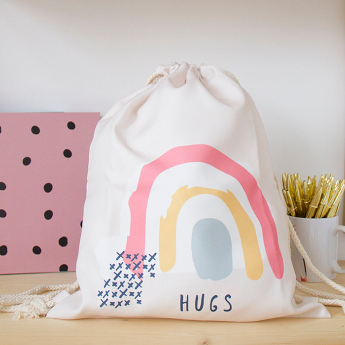 Mochila de Cordões Grande 36x40 Rainbow