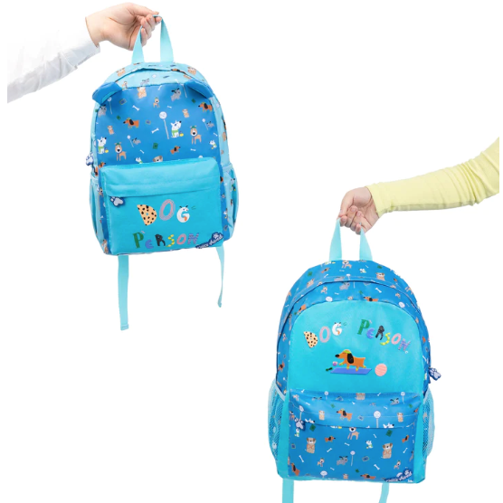 Mochila Infantil Dog Person Blue