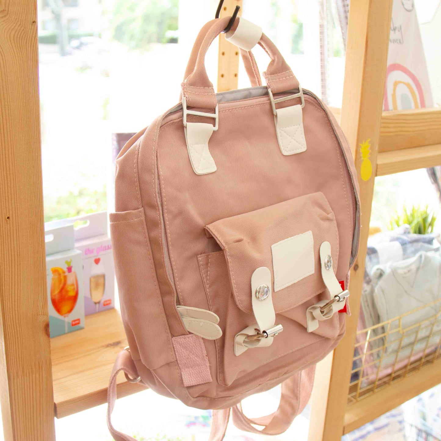 Mochila Mini Rosa Velho