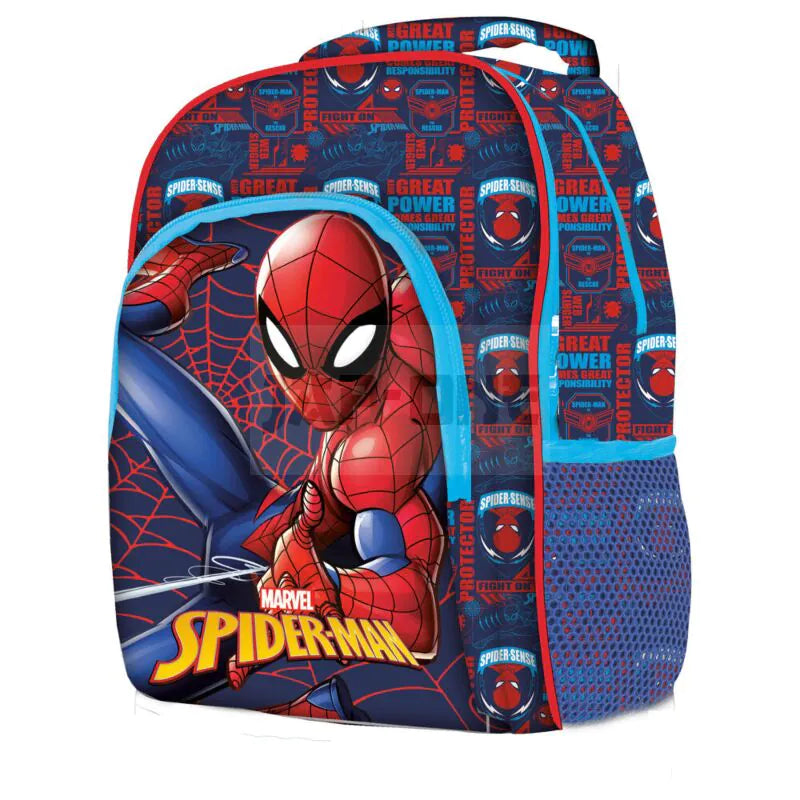 Mochila Escolar 42cm Spider Man (3 divisórias)