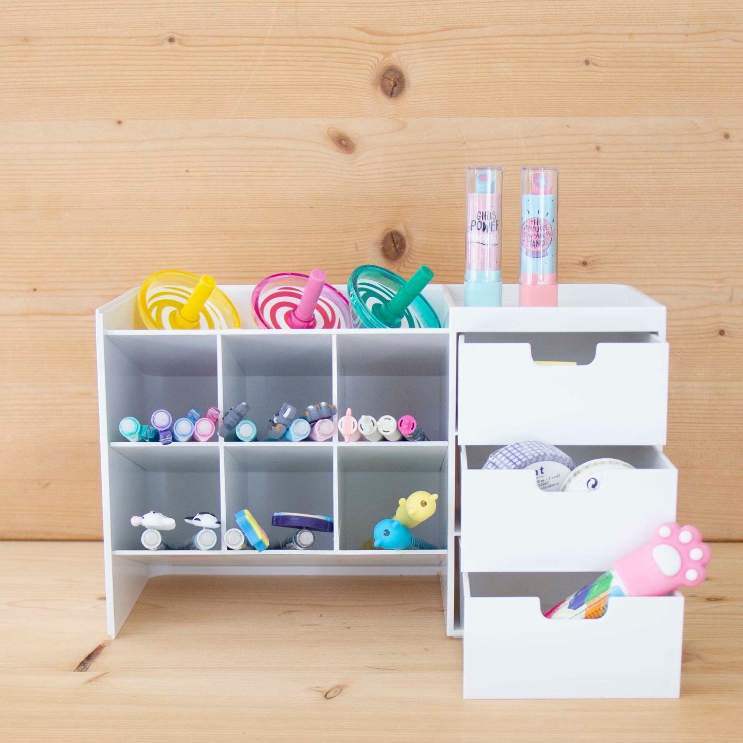 Organizador de mesa Hive Stack Branco
