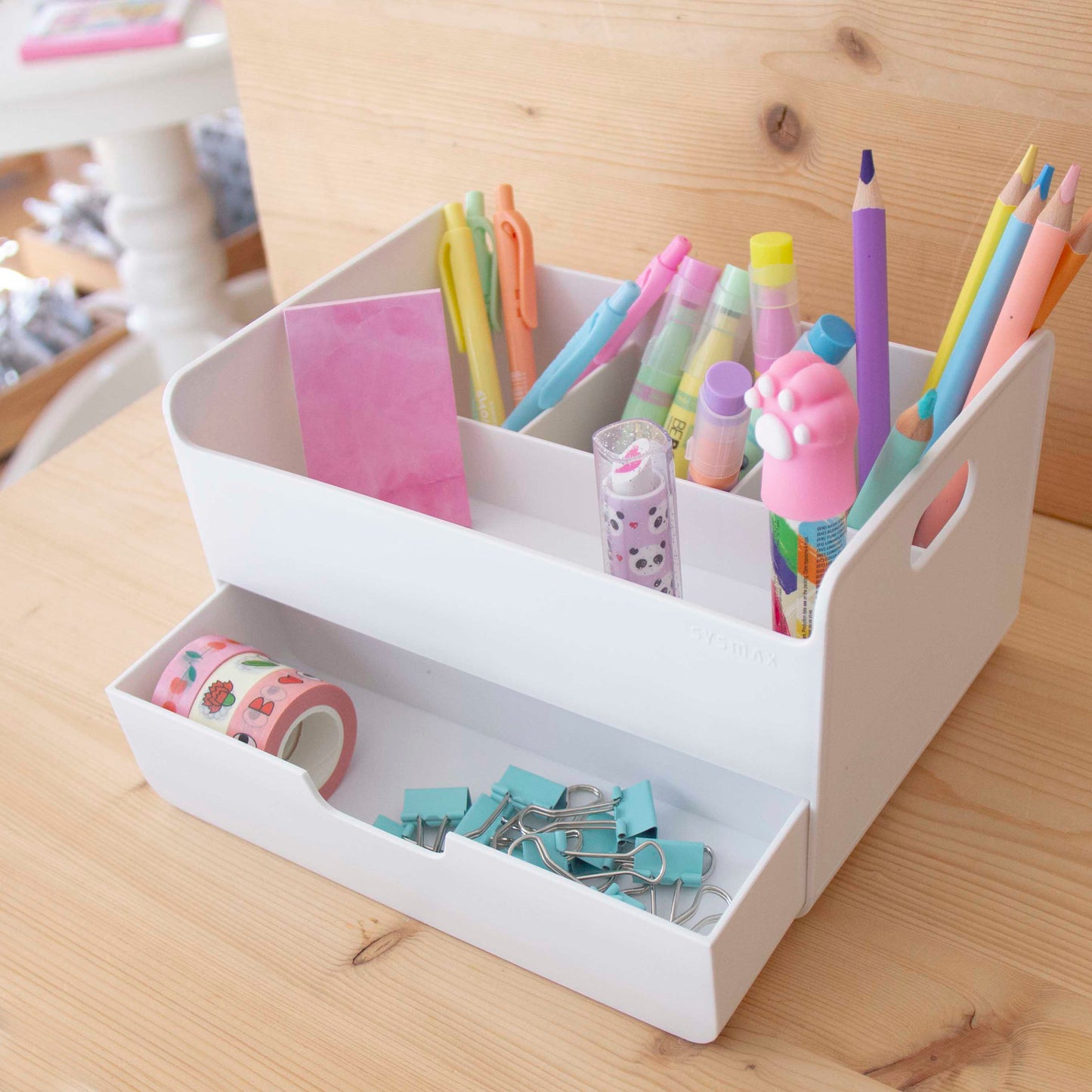 Organizador de mesa Combo Desk Branco