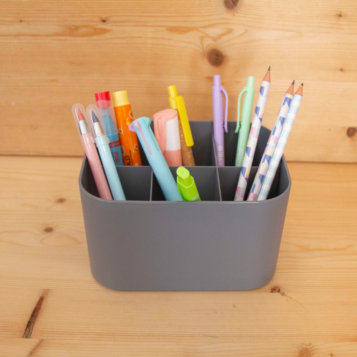 Organizador de mesa Multicube Cinza Escuro