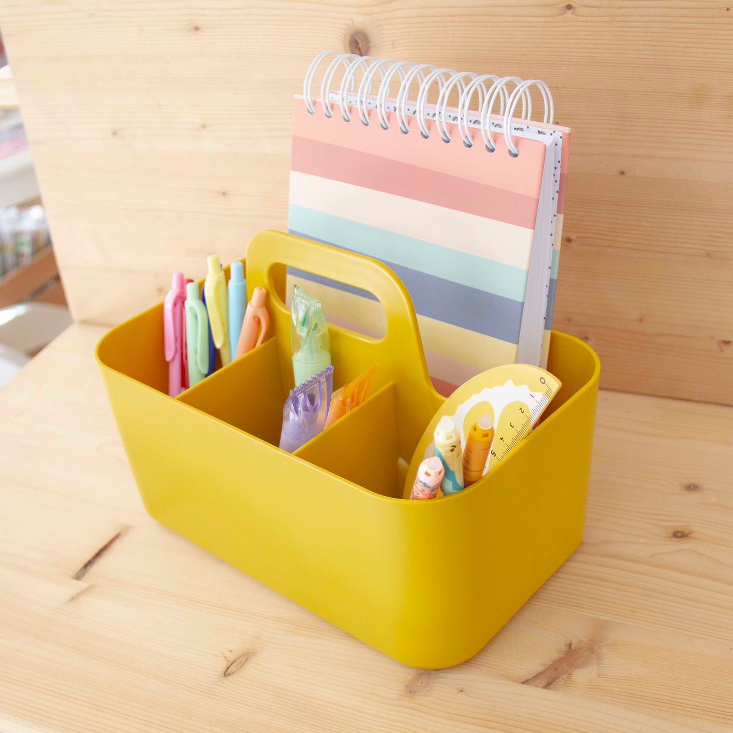 Organizador de mesa Porta Compact Amarelo