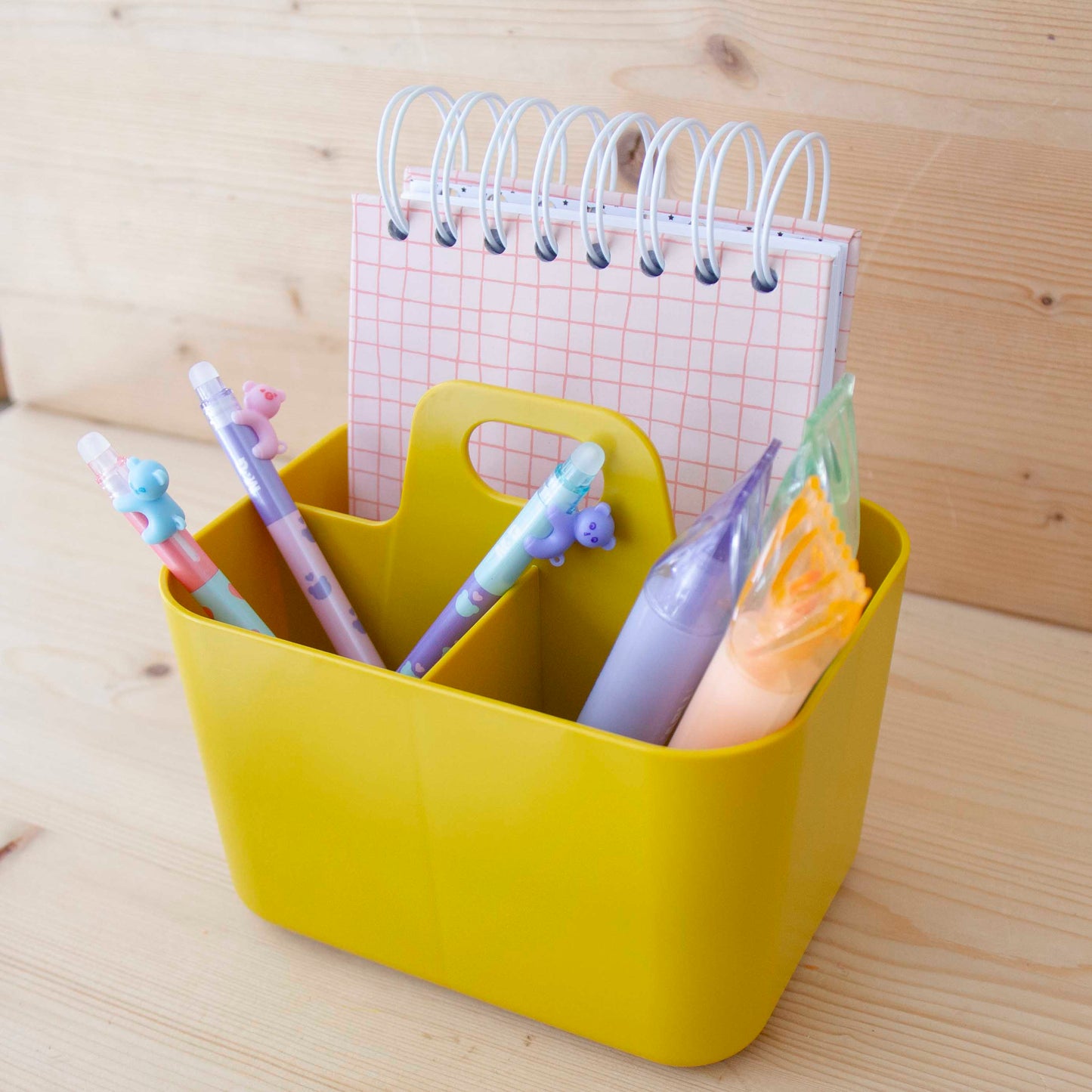 Organizador de mesa Porta Vita Mini Amarelo