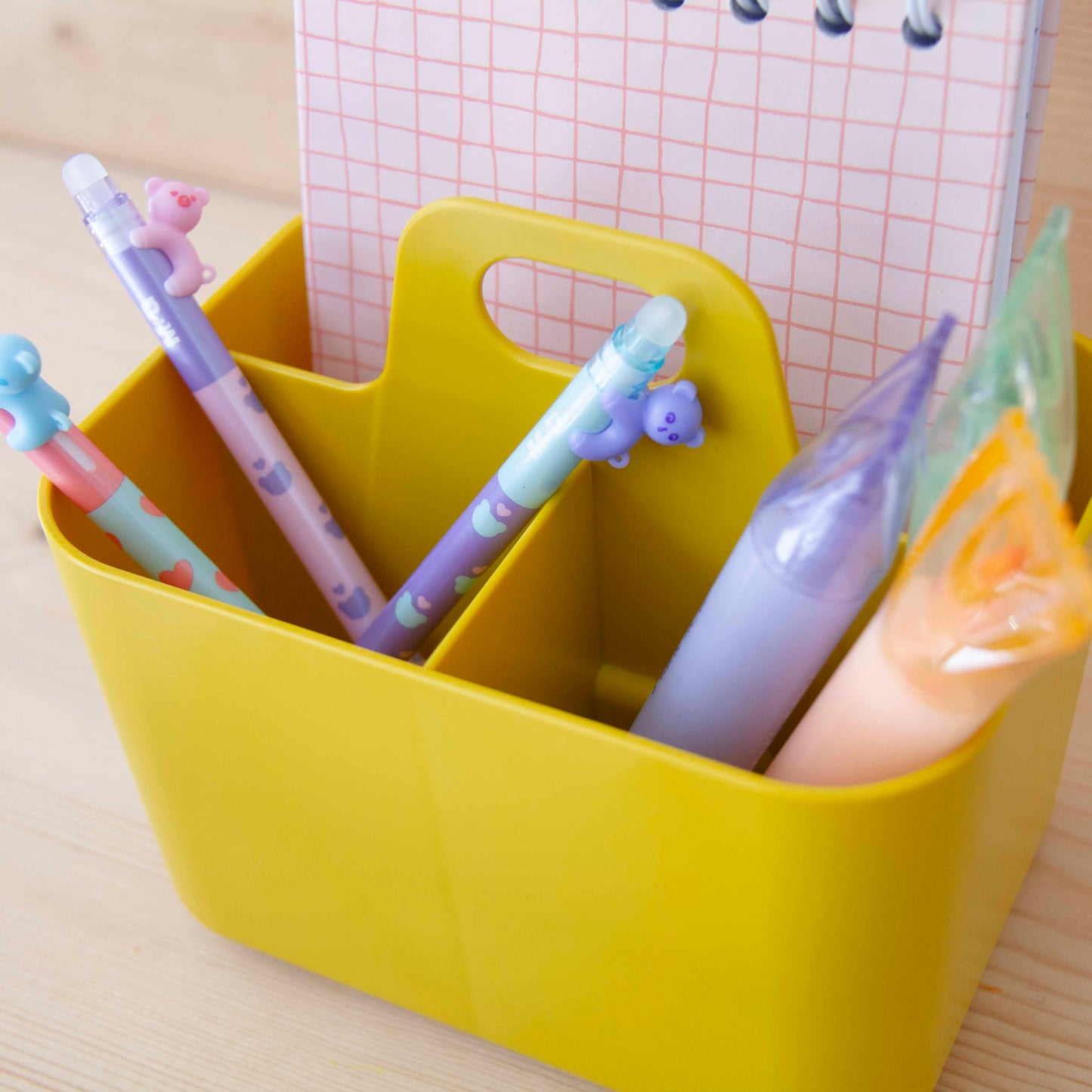 Organizador de mesa Porta Vita Mini Amarelo