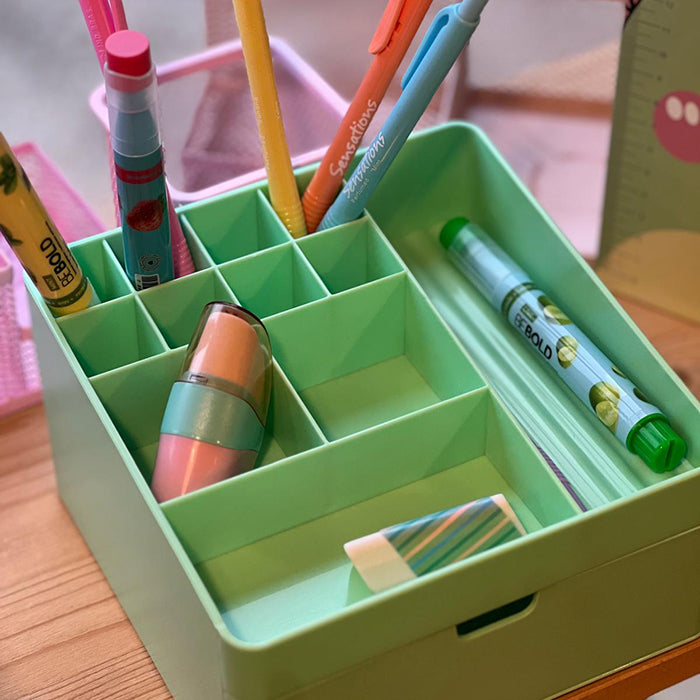 Organizador de mesa Mini Pastel Menta