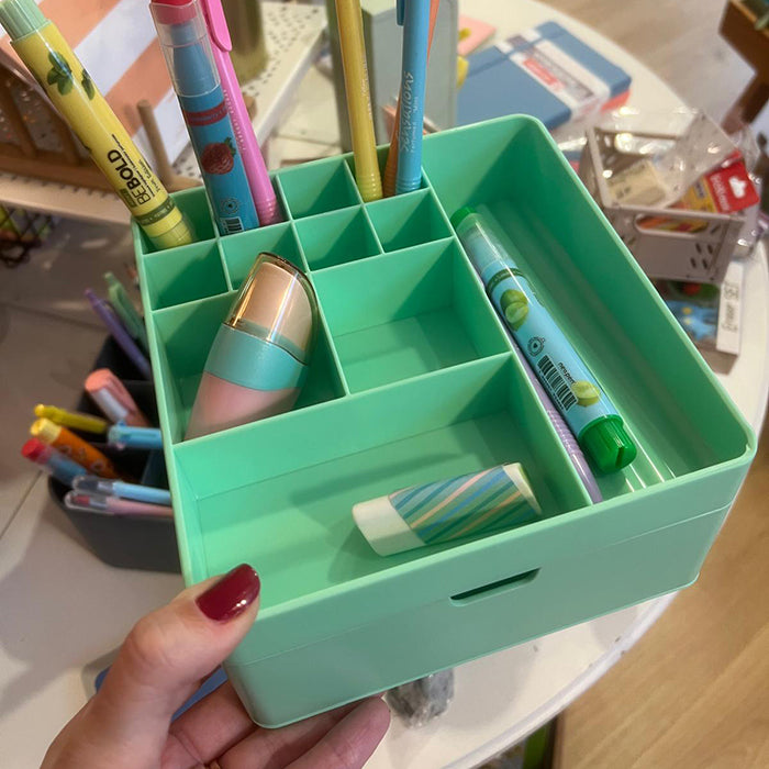 Organizador de mesa Mini Pastel Menta