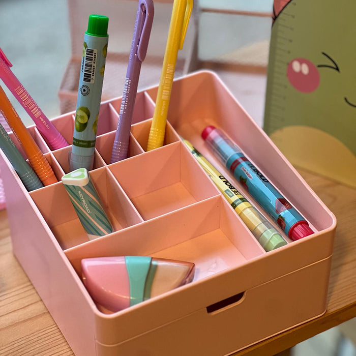 Organizador de mesa Mini Pastel Rosa