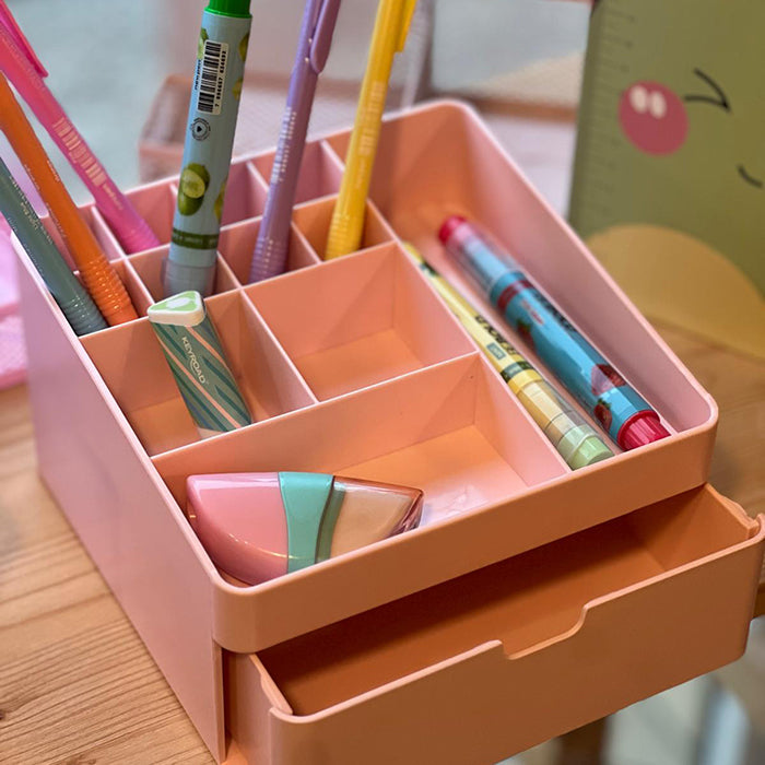 Organizador de mesa Mini Pastel Rosa