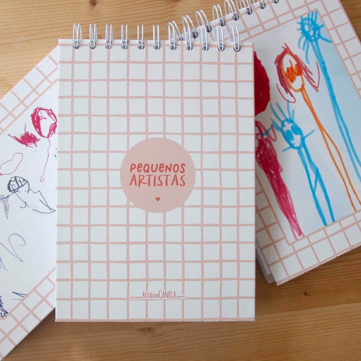 Caderno A5 Argolas PERSONALIZADO! :) Pequenos Artistas