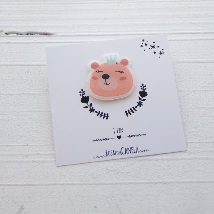 Pin Urso Rosa