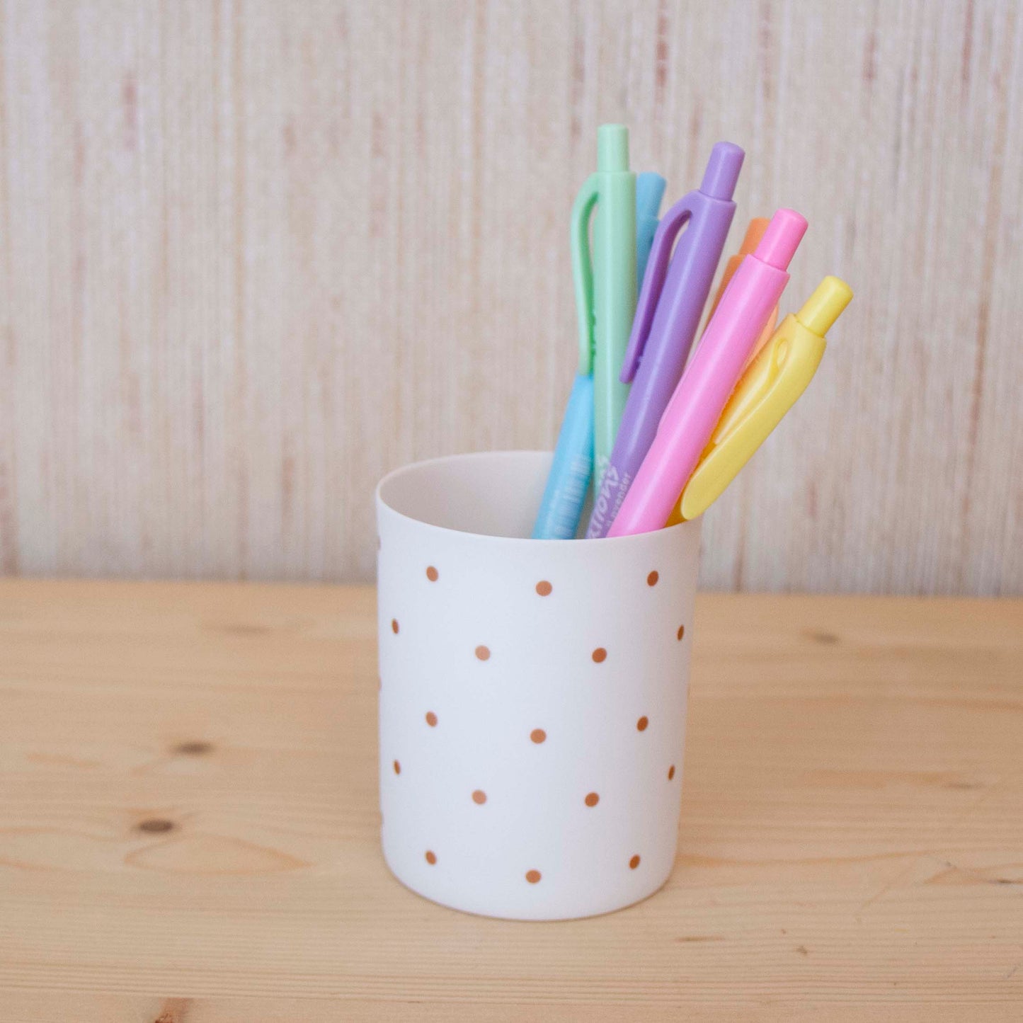 Porta Canetas Porcelana Dots