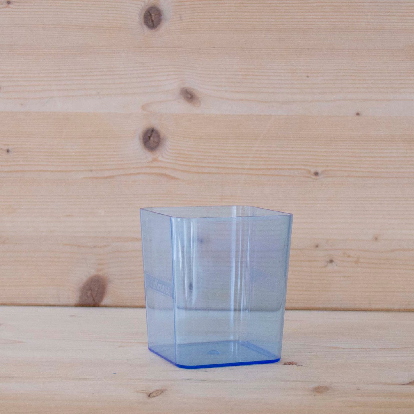 Porta Canetas Transparente Azul