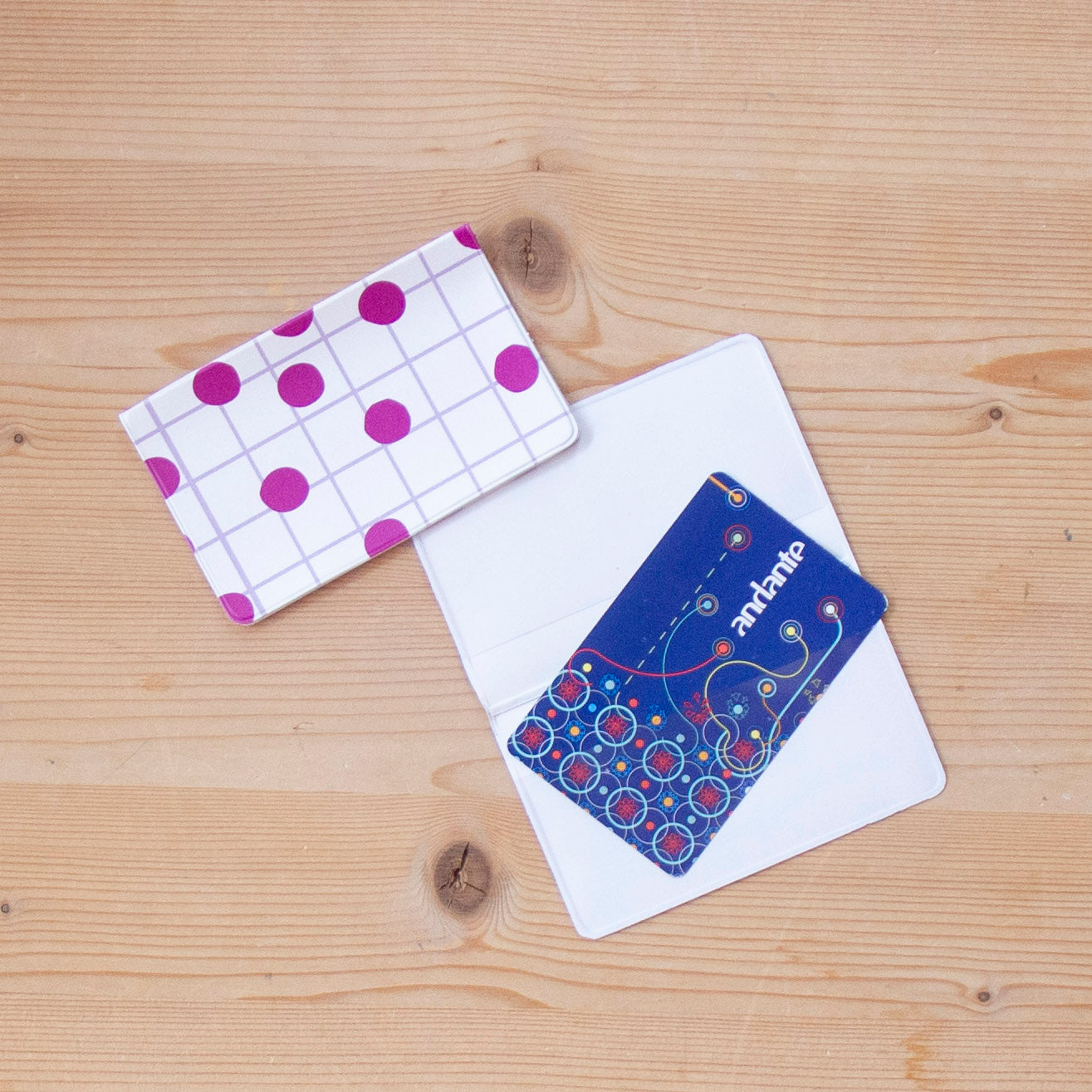 Porta Cartões Napa 6 x 9 cm DOTS PURPLE