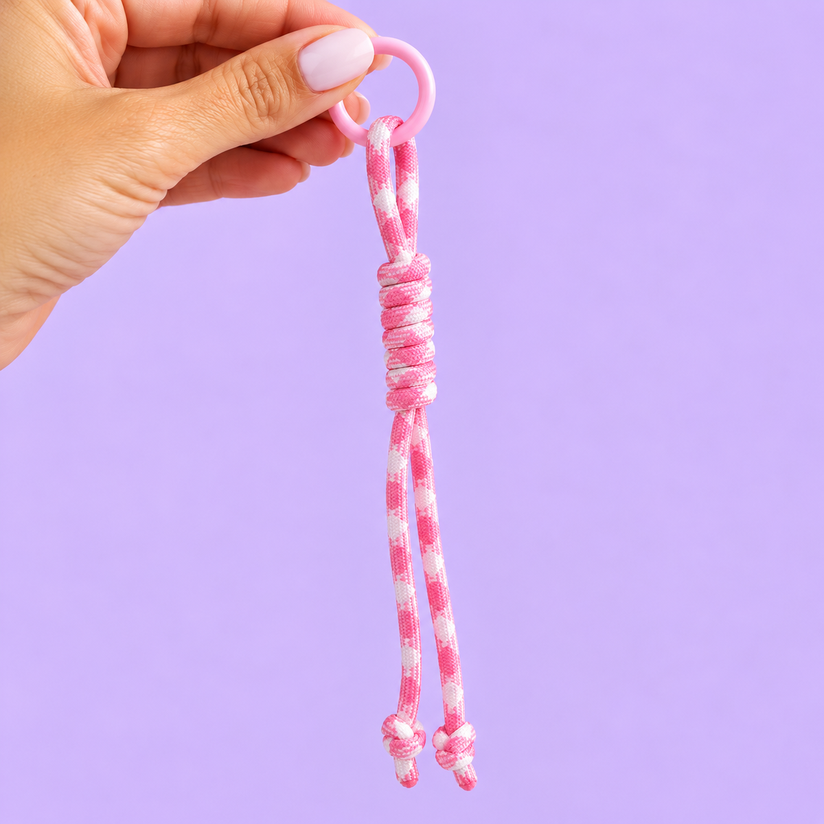 Porta Chaves Cordão Rosa (Rosa)