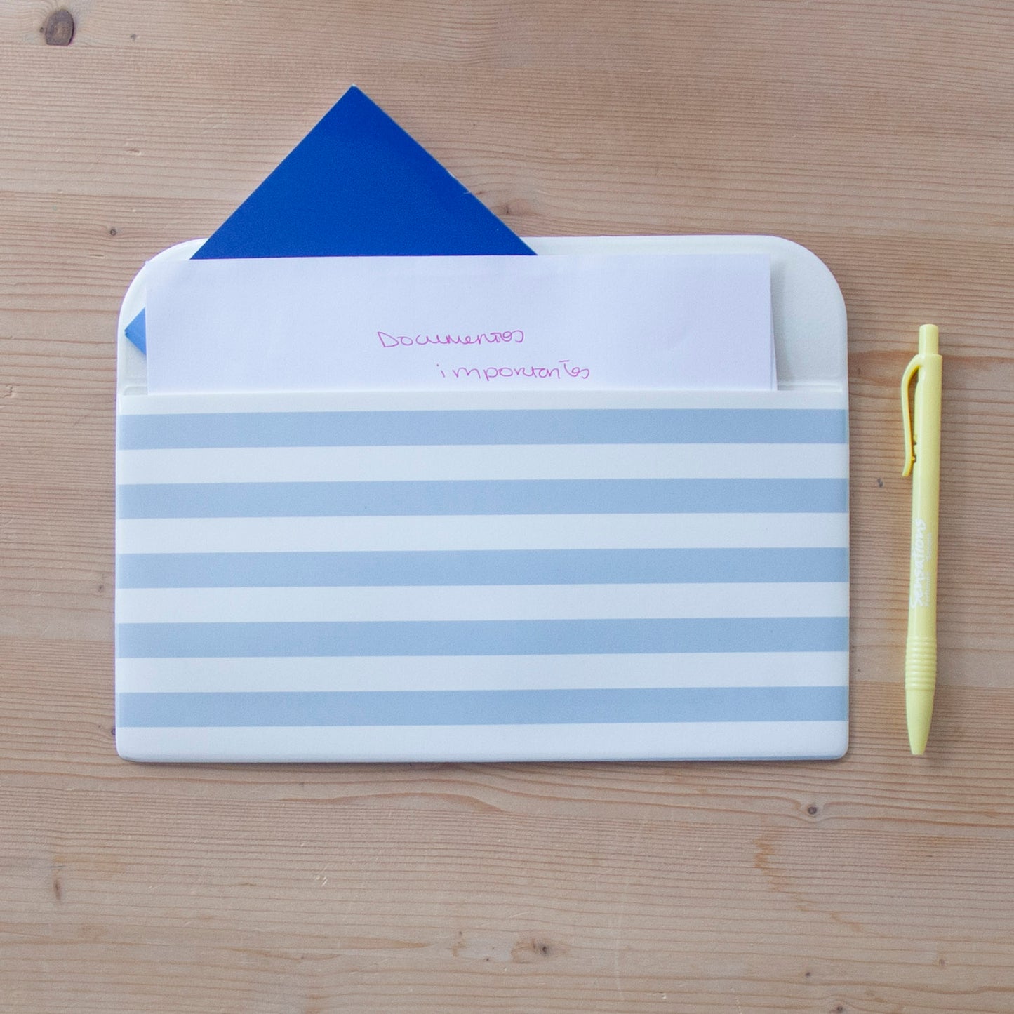 Porta Documentos Napa 24,5 x 13 cm BLUE STRIPES